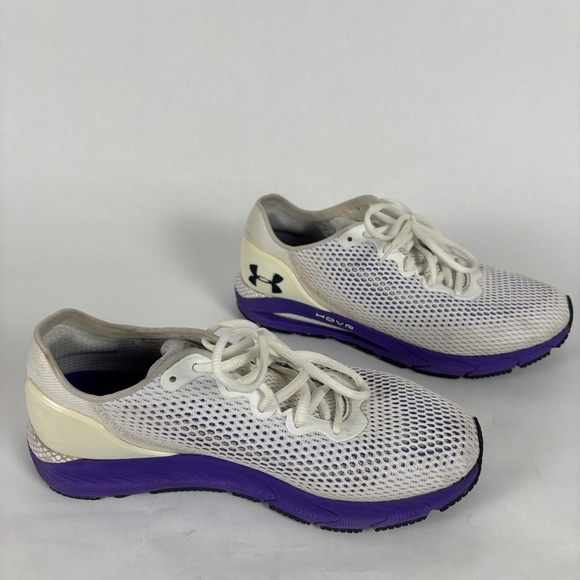 Under Armour, Women’s HOVR, Sonic 4, Running Shoes, White/Purple, size 9.5. - Picture 9 of 12